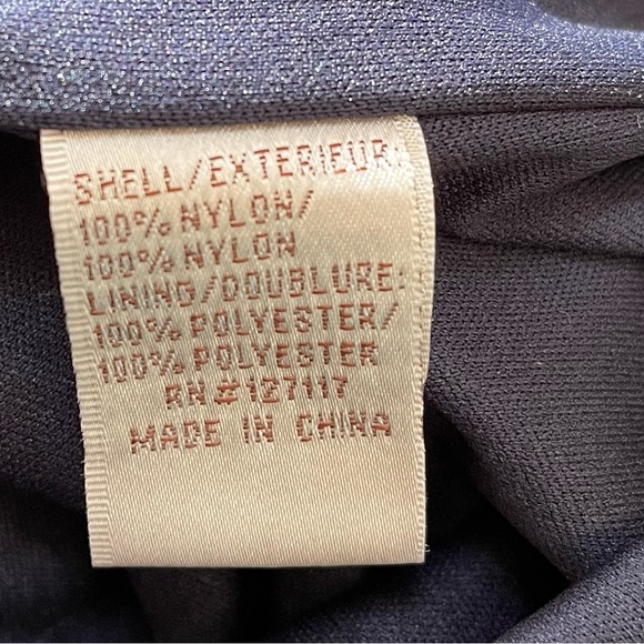 Badgley Mischka Dark Navy Blue Lace Floral Low Back Dress - Picture 10 of 11